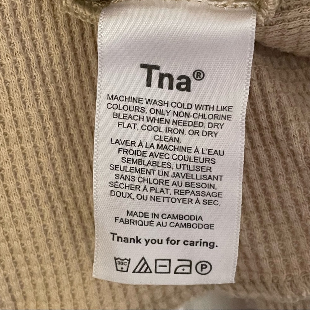 TNA - cropped, boxy waffle top - Picture 5 of 5